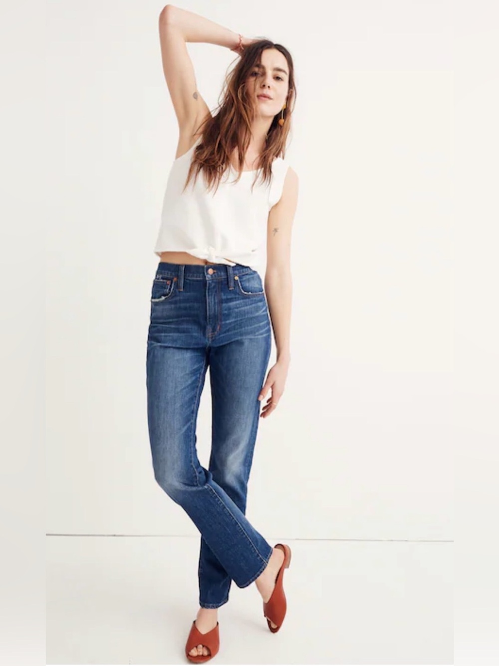Madewell The High-Rise Slim Boy Jean Blue Size 24